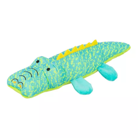  Crocodile, fabric, turquoise 