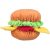 Trixie Burger Plush, Toy | Plüss játék (hamburger) kutyák részére - 22 cm