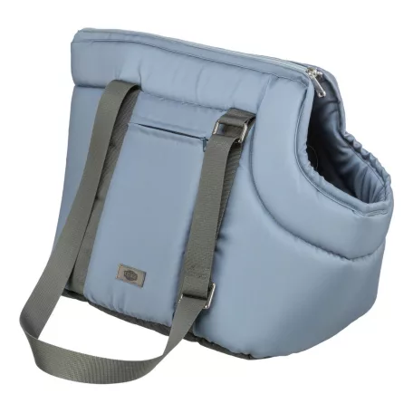 Trixie | Viktoria Bag | kényelmes, jól szellőző szállítótáska kutyáknak – világoskék, 26 × 29 × 50 cm, max. 5 kg
