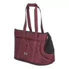 Trixie | Riva Bag | kényelmes, jól szellőző szállítótáska kutyáknak – bordó, 26 × 30 × 45 cm, max. 7 kg