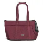 Trixie | Riva Bag | kényelmes, jól szellőző szállítótáska kutyáknak – bordó, 26 × 30 × 45 cm, max. 7 kg
