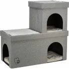 Trixie Kimy | Extra tágas szövet macskabújó és design kuckó – 76 × 72 × 37 cm, világosszürke