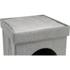 Trixie Kimy | Extra tágas szövet macskabújó és design kuckó – 76 × 72 × 37 cm, világosszürke