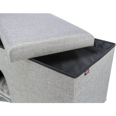 Trixie Kimy Cave | Bújó (világosszürke) kutyák és macskák részére - 72x40x40 cm