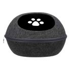 Trixie Liva Cave | Nemez barlang (antracit szürke) kutyák részére - 40x24x47 cm