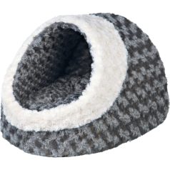   Trixie Kaline Cave | Plüss barlang (szürke,fehér) kutyák részére - 35x26x41 cm