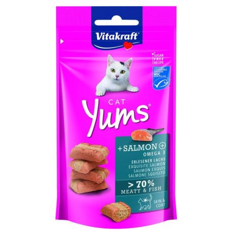 Vitakraft | Cat Yums Snack | Jutalomfalat | Lazac - 40 g