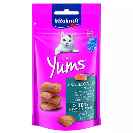 Vitakraft | Cat Yums Snack | Jutalomfalat | Lazac - 40 g