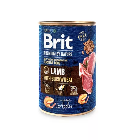 Brit Premium Bárány Hajdinával Konzerv Kutyatáp 400 g