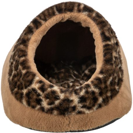 Trixie Leo | Elegáns plüss macskabújó és fekvőhely – 35 × 26 × 41 cm, barna