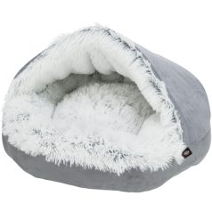   Trixie Harvey cuddly cave | Bújó (szürke/fekete-fehér) kutyák részére - 55 cm
