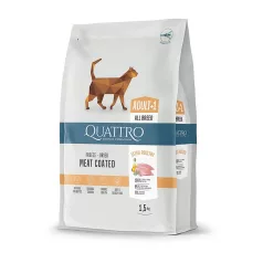   QUATTRO CAT Super Premium macskatáp felnőtt macskáknak csirkével 1,5 kg