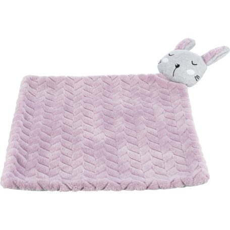 Trixie Junior Blanket | Takaró (lila/szürke, nyuszival) kutyák részére - 55x40 cm