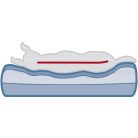 Trixie Vital Sofa Bendson | Ovális fekhely (sötét és világosszürke) kutyák részére - 75x60 cm