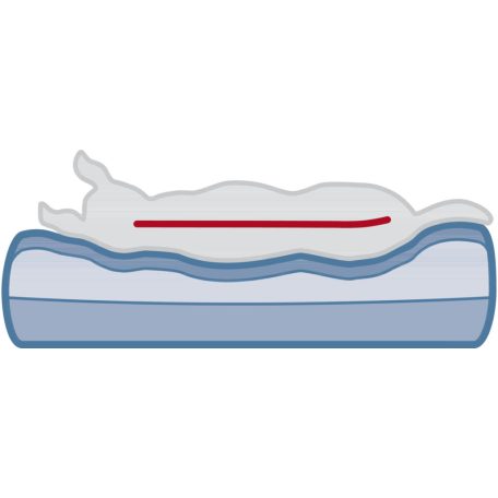 Trixie Vital Sofa Bendson | Ovális fekhely (sötét és világosszürke) kutyák részére - 100x80 cm