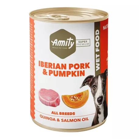 Amity Hypoallergen Iberian Pork-Pumpkin Kutya Konzerv 400 g