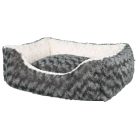 Trixie Kaline | Szögletes,peremes fekhely (szürke,krém) kutyák részére - 65x50 cm
