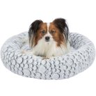 Trixie Mila Bed | Kerek, peremes fekhely (fehér/szürke) kutyák részére - 60 cm
