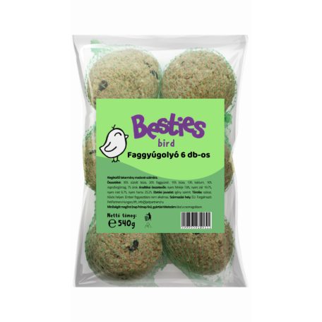 Besties faggyúgolyó 6 db - 540 g