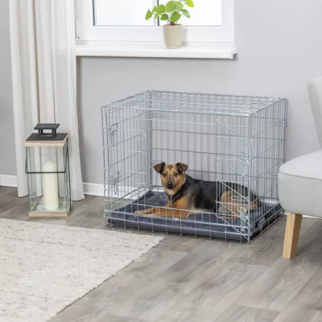 Trixie | Home Kennel | összecsukható fém szobakennel kutyáknak – (M), 78 × 62 × 55 cm