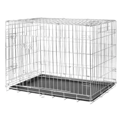   Trixie | Home Kennel | összecsukható fém szobakennel kutyáknak – (M–L), 93 × 69 × 62 cm