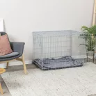 Trixie | Home Kennel | összecsukható fém szobakennel kutyáknak – (M–L), 93 × 69 × 62 cm