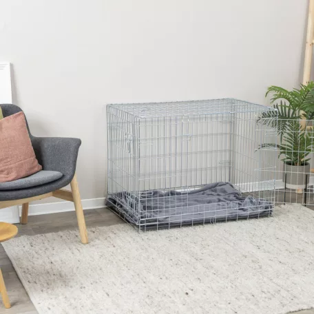 Trixie | Home Kennel | összecsukható fém szobakennel kutyáknak – (M–L), 93 × 69 × 62 cm