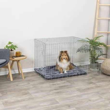Trixie | Home Kennel | összecsukható fém szobakennel kutyáknak – (M–L), 93 × 69 × 62 cm