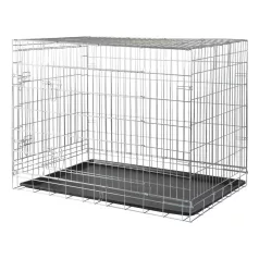   Trixie | Home Kennel | összecsukható fém szobakennel kutyáknak – (XL), 116 × 86 × 77 cm