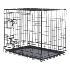 Trixie | Home Kennel "S" | összecsukható fém szobakennel kutyáknak – fekete, (S), 64 × 54 × 48 cm