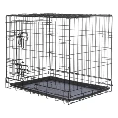   Trixie | Home Kennel "S" | összecsukható fém szobakennel kutyáknak – fekete, (S), 64 × 54 × 48 cm
