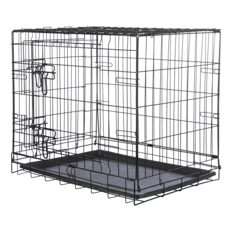 Trixie | Home Kennel "S" | összecsukható fém szobakennel kutyáknak – fekete, (S), 64 × 54 × 48 cm
