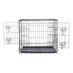   Trixie | Home Kennel "S" | összecsukható fém szobakennel kutyáknak – fekete, (S), 64 × 54 × 48 cm