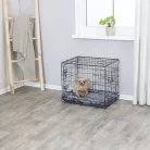 Trixie | Home Kennel "S" | összecsukható fém szobakennel kutyáknak – fekete, (S), 64 × 54 × 48 cm