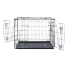 Trixie | Home Kennel | összecsukható fém szobakennel kutyáknak – fekete, (M), 78 × 62 × 55 cm