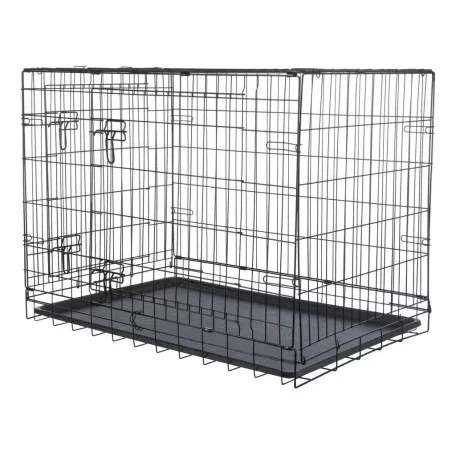 Trixie | Home Kennel "M-L" | összecsukható fém szobakennel kutyáknak – fekete, (M–L), 93 × 69 × 62 cm