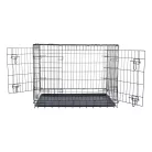 Trixie | Home Kennel "M-L" | összecsukható fém szobakennel kutyáknak – fekete, (M–L), 93 × 69 × 62 cm