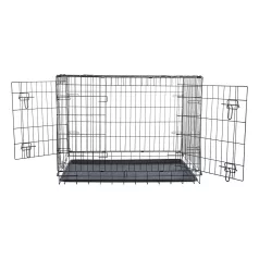   Trixie | Home Kennel "M-L" | összecsukható fém szobakennel kutyáknak – fekete, (M–L), 93 × 69 × 62 cm