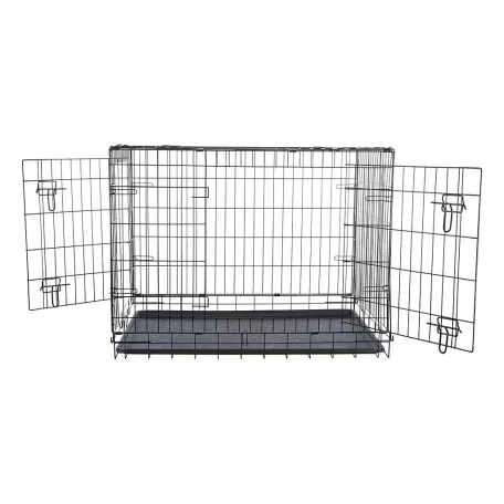 Trixie | Home Kennel "M-L" | összecsukható fém szobakennel kutyáknak – fekete, (M–L), 93 × 69 × 62 cm