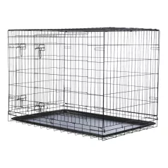   Trixie | Home Kennel "L" | összecsukható fém szobakennel kutyáknak – fekete, (L), 109 × 79 × 71 cm