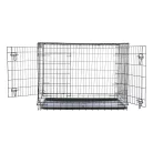 Trixie | Home Kennel "L" | összecsukható fém szobakennel kutyáknak – fekete, (L), 109 × 79 × 71 cm