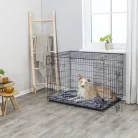 Trixie | Home Kennel "L" | összecsukható fém szobakennel kutyáknak – fekete, (L), 109 × 79 × 71 cm