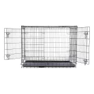 Trixie | Home Kennel "XL" | összecsukható fém szobakennel kutyáknak – fekete, (XL), 116 × 86 × 77 cm