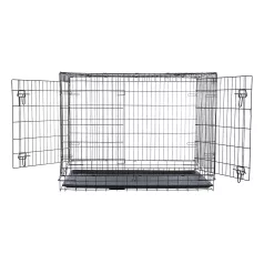   Trixie | Home Kennel "XL" | összecsukható fém szobakennel kutyáknak – fekete, (XL), 116 × 86 × 77 cm