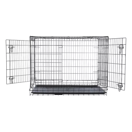 Trixie | Home Kennel "XL" | összecsukható fém szobakennel kutyáknak – fekete, (XL), 116 × 86 × 77 cm