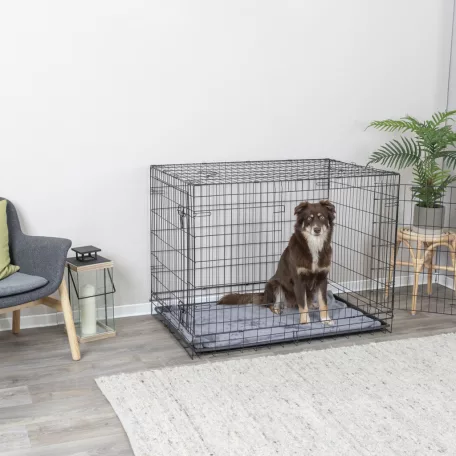 Trixie | Home Kennel "XL" | összecsukható fém szobakennel kutyáknak – fekete, (XL), 116 × 86 × 77 cm