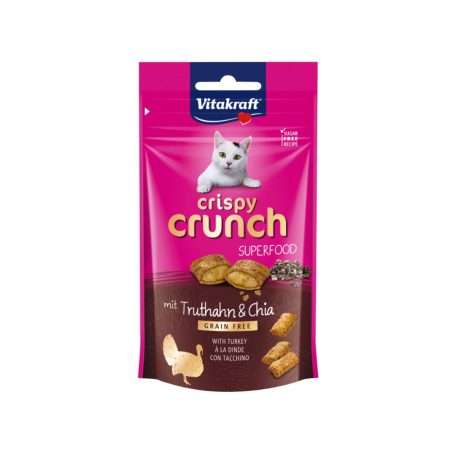 Vitakraft | Crispy Crunch | Jutalomfalat | Pulyka, chiamag - 60 g