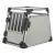 Trixie | Transport Box | biztonságos, jól szellőző szállítóbox kutyáknak – világosszürke/ezüst, (M), 53 × 61 × 74 cm, max. 20 kg
