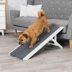   Trixie | Ramp | praktikus autós kutyaszállító kiegészítő – fehér, 36 × 43 × 90 cm, max. 40 kg
