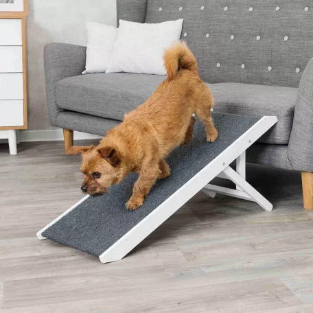 Trixie | Ramp | praktikus autós kutyaszállító kiegészítő – fehér, 36 × 43 × 90 cm, max. 40 kg